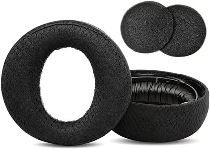 TaiZiChangQin PS5 Upgrade Ohrpolster Ersatz kompatibel mit Sony Playstation 5 Pulse 3D PS5 Wireless Kopfhörer (Stoff Earpads Schwarz)