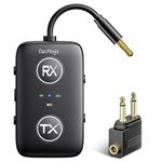 Bluetooth 5.4 Transmitter and Receiver, ElecMoga 2-in-1 Wireless Aux Bluetooth Adapter, Dual Connection, Low Latency, 3.5mm Jack Audio Transmitter for TV, Airplane, Car, Headphone, Speaker, Gym