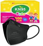 KN95 Masks Disposable for Kids, 100 Pack Individually Wrapped KN95 Masks Children 5 Layer Protection Small Size Breathable Adjustable Mask for Girl and Boy, Mascarillas para Niños