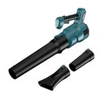 Cordless Leaf Blower for makita 18V Battery, 480 CFM Electric Blower with Brushless Motor, Adjustable 3 Speeds up to 22000RPM, Handheld Leaf Blower for Lawn Care,Yard and Snow Blowing(No Battery)