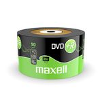Maxell DVD+R 4.7 GB 16X 120 Min Video - Matt Silver (50 Disk - Shrink Wrapped)