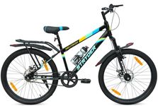 TATA STRYDER Neutron Sports Cycle in 24t Wheel Size with Dual DISC Brake with Integrated Carrier with Front Suspension Fork for 9 to 12 Years Age Group
