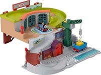 Thomas & Friends Toy Train Set Sodor Take-Along Playset with Diecast Thomas, Crane & Turntable for Preschool Pretend Play Kids Ages 3+ Years