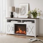 BELLEZE 58" Farmhouse Fireplace TV 