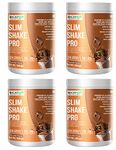 Sickpol Nutrition Slim Shake Pro Protein Powder-Meal Replacement Shake For Weight Control & Management-Sugar Free,Healthy,(7g Protien 4G fiber 24 Vitamins&Minerals) For Men & Women (Chocolate 4 Pack)