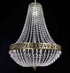 Dove Mill Lighting Chandelier Style Clear Acrylic Antique Brass Ceiling Light Shade Easy Fit Pendant