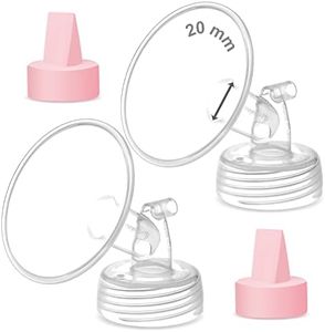 Maymom Pump Part Compatible with Spectra/Ameda Luna Pumps, Syngery Gold; Incl Wide Mouth Flange 20 mm Valve; Not Original Spectra Flange; Replaces Spectra S1 S2, Plus Shield, Pump Parts, Accessories