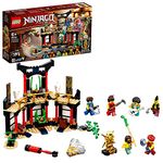 LEGO 71735 NINJAGO Legacy Tournament of Elements Temple Building Set with Battle Arena and Collectible Gold Ninja Lloyd Figure