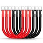 Linkstyle 6PCS 2 AWG Battery Cable,