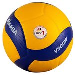 Mikasa V300W FIVB Ball V300W, Women, Men's Volleyballs, Yellow, 5 EU