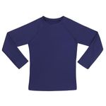 KAKU NANU Long Sleeve Rash Guard Boy Kids UPF 50+ Swim Shirt(Navy-Blue,2T)