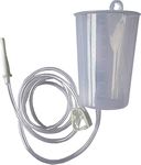 PRIME STORE INDIA Plastic Non-Sterile Kit Enema Can with 1 Silicon Colon Tip, 1 PVC Tube, 1 Pinch Clamp and 1 Nozzle