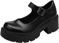 Women's Platform Mary Janes Chunky 