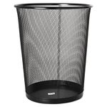 Rolodex Wastebasket, MESH Wastebasket 11-1/2" Diameter x 14-1/4"h, 1 Unit, Black (22351)