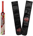 CW Millennium Kashmir Willow Cricket Bats for Leather Ball Junior Kashmir Willow BAT for Season Balls Training & Practice Cricket BAT for Club OR Home (Size 6)