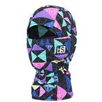 BLACKSTRAP Kids The Hood Balaclava - Cold Weather Face Mask (Tri Disco), Tri Disco, One Size
