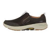 Skechers Men's Go Walk Outdoor-Athletic Slip-on Trail Hiking Shoes with Air Cooled Memory Foam Sneaker, Brown, 11