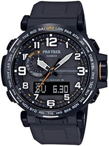 Casio Men's PRO Trek Stainless Steel Quartz Watch with Resin Strap, Black, 23.5 (Model: PRW-6600Y-1A9CR)