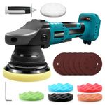 ZUYIYI Cordless Buffer Polisher for Makita 18V BL Battery, 5 Inch Orbital Polisher, 3 Variable Speed, Car Buffer Waxer Kit for Car Boat Detailing, Polishing, Scratch Removing (NO Battery Included)