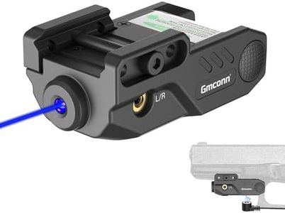 Gmconn Pistol Green Blue Red Purple Laser Sight with Rechargeable Magnetic USB Port, Low Profile Picatinny Mount Purple Dot Sight (Blue Laser)