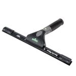 UNGER ErgoTec Ninja Squeegee 40° 35cm - Large Squeegee Blade, Aluminum Channel & Rubber Grip Handle - Window Cleaning Equipment, Black