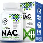 PlantVital NAC Supplement 600mg- NAC Potent L-carnitine Source- Antioxidant (Glutathione) Supplement