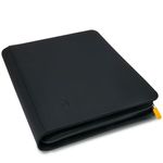 Card Guardian - Toploader 9 Pocket Premium Binder with Zipper for 360 Cards - Side Loaded Pockets - Compatible with Sports and Trading Cards TCG… (Black)