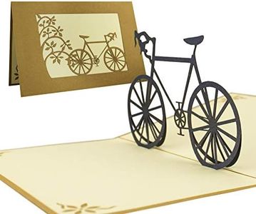 Diese-Klappkarten Bicycles pop up card, bike gift idea for him and for her, birthday greetings for bicycle lovers, holiday voucher for bicycle tour, fathers day card bike,T05 Black