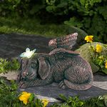 Qeeman Pet Memorial Gifts: Angel Garden Solar Light Memorial Stone for pet Memorial Gifts and pet Loss Gifts Ideal Gifts for Mother's Day