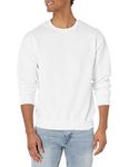 Jerzees Men's Adult Crew Sweatshirt, White, Medium