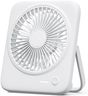 Otlonpe Personal USB Rechargeable Portable Desk Fan, 4000mAh Battery Powered Small Portable Fans for Travel Sleeping Bedroom Office Home Cruise Tabletop, Cordless Quiet 4-Speed 6.5 Inch (White)