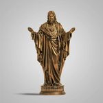 SILAII The Sacred Heart of Jesus 1 FEET Antique Bronze