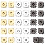 30 Sets 14mm Plum Magnetic Snap Button, Metal Sewing on Magnetic Buttons for Clothing Snap Closure Button Fastener for Purses Bags Clothes Handbags Sewing Craft
