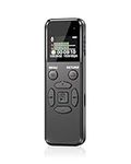 128GB Digital Voice Recorder, Wevoor 1536kbps Audio Recorder with USB C Charge and 576 Hours Recording Capacity, Voice Activated Recorder for Lecture Interview Meeting