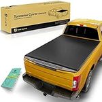 YHTAUTO Soft Roll Up Truck Bed Tonneau Cover w/Auto Locking Compatible with 1999-2016 Ford F-250/F-350 Super Duty Bed Cover |6'9"(81") Bed| All Weather Waterproof Truck Bed Cover