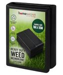 Homesecret 115 GSM Weed Membrane Heavy Duty - 1M x 10M Weed Control Membrane - Garden Membrane Weed Control - Weed Control Fabric - Landscape Fabric, Weed Barrier Fabric, Weed Matting - Black