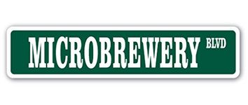 MICROBREWERY Street Sign Drinker Beer ale Micro Brewery | Indoor/Outdoor | 36" Wide