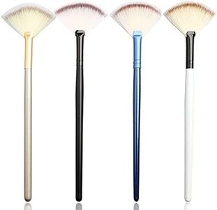 4 Pcs Facial Brushes Fan Mask Brush,Soft Makeup Brush