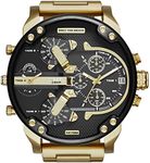 Diesel Watch for Men Mr. Daddy 2.0, Multifunction Movement, 57 mm Gold Stainless Steel Case with a Stainless Steel Strap, DZ7333