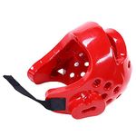 Rachlicy Boxing Headgear Boxing Headguard Taekwondo Headgear Kickboxing Headgear Fighting Training Protective Gear for Adult Child (Red L)