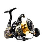 Rooblinos SW Long Shot Jigging Spinning Reel, Saltwater Big Fishing Reel 6000/8000 Surf Reel,10+1 BB, 66LB Max Drag, Ultra Light, Inshore Offshore Reel Surf Casting Reel (6000)
