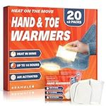 BRAMBLE 40-Pack Warmers - 20 Hand Warmers & 20 Foot Warmers - Long-Lasting Heat Packs (8h) for Outdoor Activities, Sports, and Cold Weather