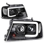 DNA MOTORING HL-3D-G2-F1504-BK-CL1 3D LED Projector Headlight [04-08 Ford F150]