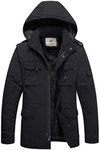 WenVen Men's Winter Quilted Lined W
