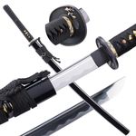 Samurai Sword Japanese Katana 9260 Steel Cold Steel Katana Sword Real Sharp Training Katana (Rose)