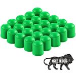 ACUTAS Car Wheel Universal Tire Stem Tire Valve Heavy-Duty, Stem Cap (Green, 50)