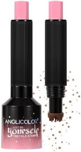 Anglicolor Freckle Stamp Pen for Fake Freckles Makeup, Natural Looking Faux Freckles, Waterproof, Smudge-Proof & Transfer-Proof, Long Lasting Sun-Kissed Freckles, No Sun Needed, Vegan (01 Light Brown)