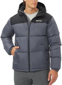 Pioneer Camp Men's Down Jacket 700 Fill Winter Insulated Puffer Jacket Waterproof Puffy Coat with Hood