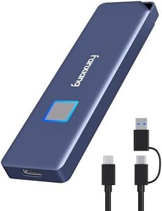 fanxiang Disco Duro Externo de 500 GB con Huella Digital, Disco Duro SSD Táctil hasta 1050 MB/s, USB 3.2 Gen2 Tipo C SSD Compatible con PS5/PS4, iOS, Android, Mac, Windows, PC, y Computadora Portátil