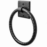 Monarch Abode 19131 Round Towel Ring Holder - Hand Hammered Wall Mount Towel Ring for Bathroom & Kitchen - Metal Hand Towel Hanger - Rustic Hand Towel Holder for Bathroom - Wall-Mounted Towel Ring